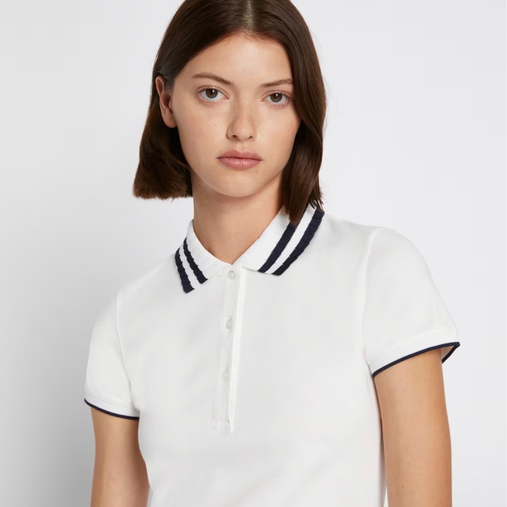 Tory sport Tory Burch PERFORMANCE PIQUÉ PLEATED COLLAR POLO
